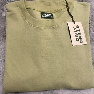 *NWT* DAILY DRILLS Unisex Oversized Crew